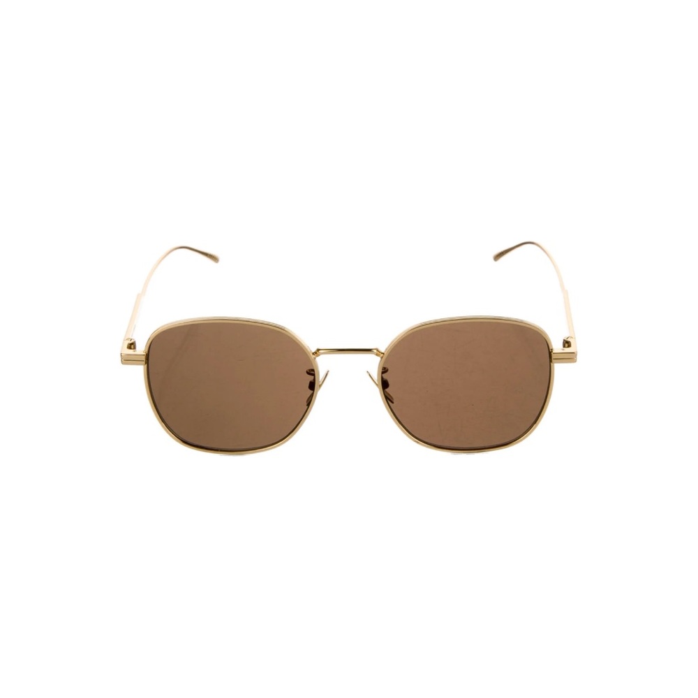Bottega Veneta metal frame tinted sunglasses